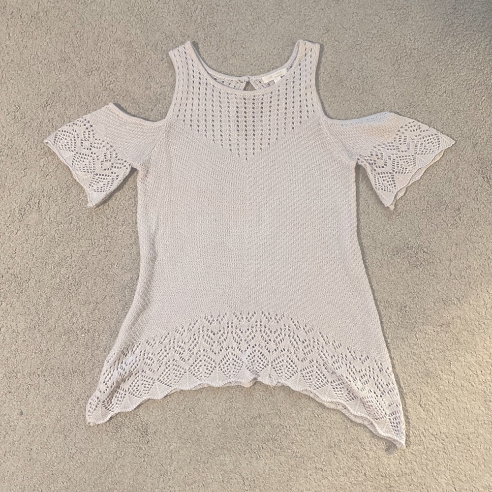 LC Lauren Conrad cold shoulder sweater